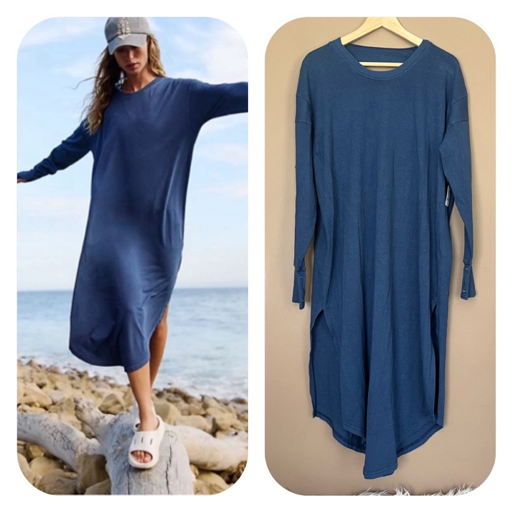 {FP Movement} Long Game Layer Tunic Dress in Navy - Womens Small - NWT